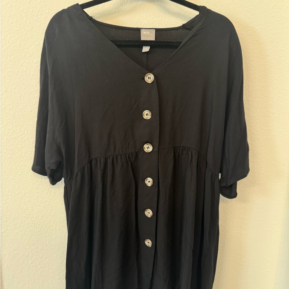 ASOS Black Button-Down Women's Shirt